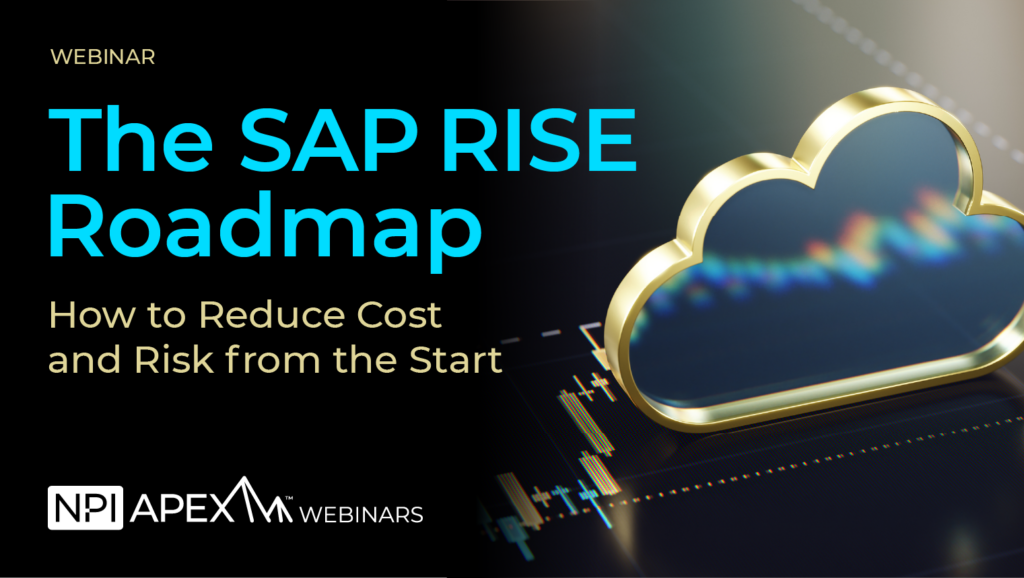 The SAP RISE Roadmap: How to Reduce Cost and Risk from the Start | NPI